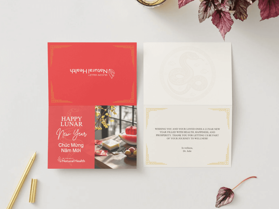 Vietnamese Lunar New Year client card front