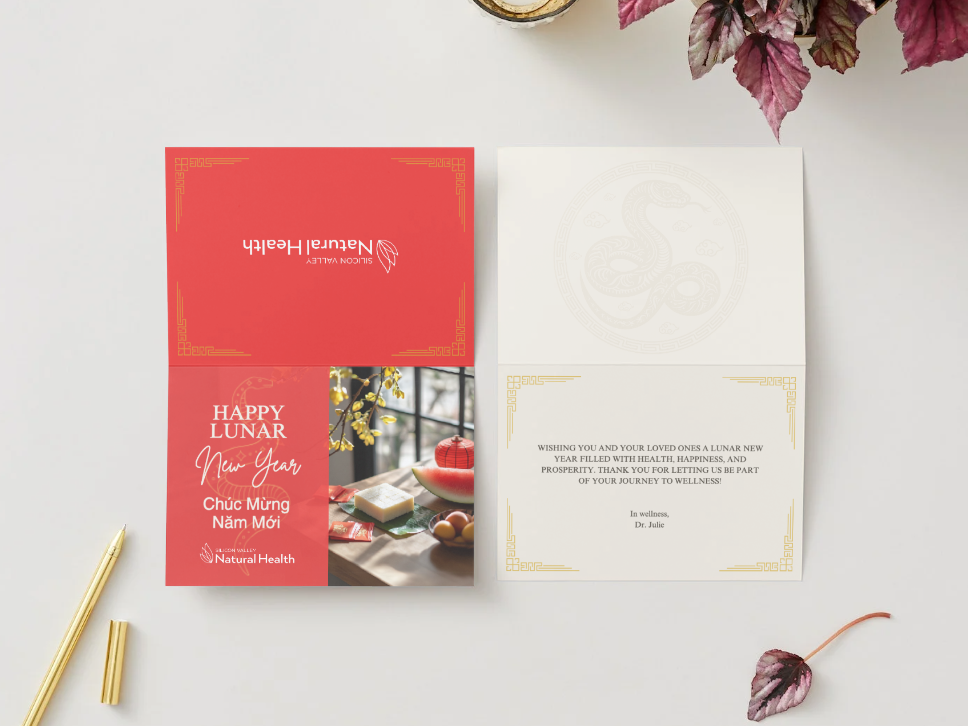 Vietnamese Lunar New Year client card front